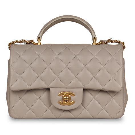 chanel mini top handle flap bag